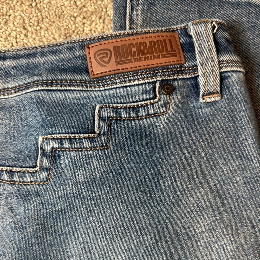 Rock and Roll Denim boot cut mid rise Jeans - Picture 2 of 15